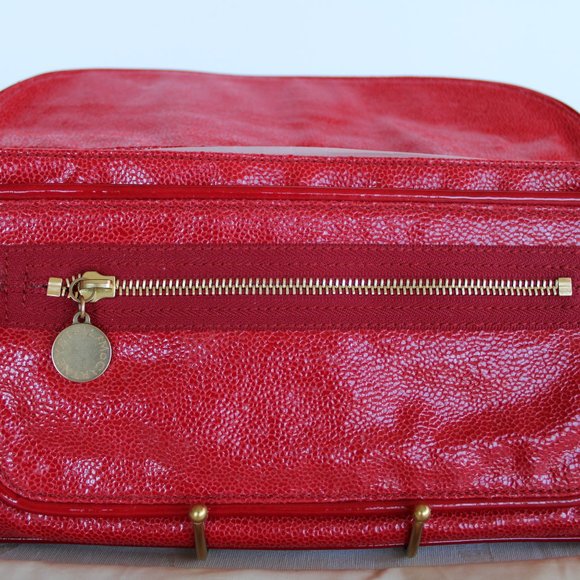 Stella McCartney Red Leather Clutch - Vegan - Picture 6 of 9